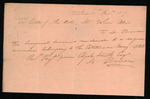 Ellis, John - Receipt for surgical services rendered to an enslaved woman