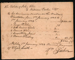 Ellis, John - Receipt for wages paid to overseer for Woodlawn Plantation. 1823
