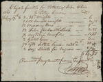 Ellis, John - Receipt for clothing, including shirts for enslaved persons, 1820