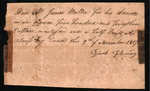 Fleming, David - Receipt for overseers wages for James Waller