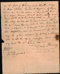 Fleming, David - Promissory note, for the labor of an enslaved woman named Beck