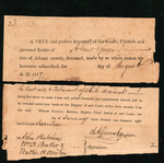 Green, Abner - Order for the inventory and appraisement of the estate of Abner Green, deceased