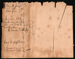 Green, Abner - Estate administration record, Mrs. Mary H. Green, in account current with James Green, 1816-1827