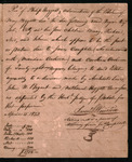 Hoggatt, Mary - Acknowledgment of receipt of six enslaved persons, from Phillip Hoggatt, admr of the estate of Mary Hoggatt, deceased.