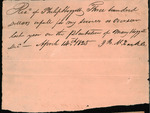 Hoggatt, Mary -  Receipt for wages of an overseer, 1825
