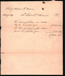 Holmes, John P. - Charges for rent of plantation and hire of enslaved persons, 1833-34