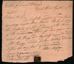 Harvey, Lemuel - Complaint of non-payment for capture of an enslaved person