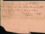 Hunter, Alexander - Tax receipt, 1823