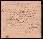 Mitchell, David W., Alexander W. and James W.- Receipt for payment of wages of overseer for six months and six days, in 1832