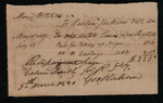 Mitchell, John J. - Receipt for multiple services, including taking up an unnamed enslaved person