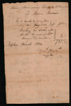 Maria, A Free Woman of Color - Receipt for charges for renting a house and laundry performed after death, for Maria, Black woman belonging to Mr. Scruggs, deceased