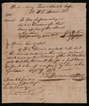 Martell, Paul Marie Lewis - Receipt for fees for suit in Concordia Parish, Louisiana, to emancipate Agatha