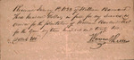 Barland William Sr. - Receipt for the payment of wages to overseers, 1822