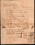 Barnard, Joseph - Record of payments, William Shipp to Dr. John Newman