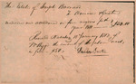 Barnard, Joseph - Record of payment made for medical services to enslaved persons, William Shipp to Duncan + Gustin, 1810