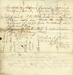 Hiring Out Document, Elizabeth McLemore Estate