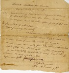 Document Recording Enslaved Person, Isaac Dickinson  Estate File