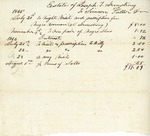 Doctor's Bill, Joseph T. Armstrong Estate File
