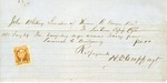 Invoice for Transferring Enslaved Woman owned by Dr. Thomas B. Brown by Thomas B. Brown