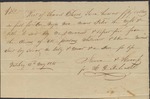 Bill of sale for Peter sold by H. G. Richardson on behalf of Rowan & Harris to Samuel Davis by H. G. Richardson