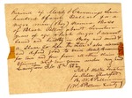 Bill of Sale of an Enslaved Person Named Bass by Cummings Moseley
