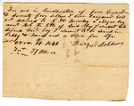 Bill of Sale of an Enslaved Person Named Bob