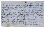 Bill of Sale of an Enslaved Person Named Clarry by Cummings Moseley