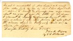 Bill of Sale of an Unnamed Enslaved Person by Cummings Moseley
