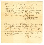 Bills of Sale of an Enslaved Person Named Hariet and an Enslaved Person Named Sallie by G. H. Moseley