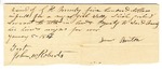 Bill of Sale of an Enslaved Person Named Sally