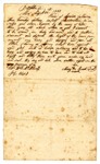 Bill of Sale of an Enslaved Person Named Ester