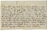 Bill of Sale of an Enslaved Person Named Mary by Charles Mitchell