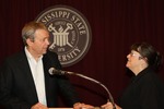 Anderson at Book Signing by Mississippi State University Libraries