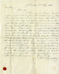 Letter, W. G. Lampkin to Elijah Hogan, Februrary 8, 1841 by W. G. Lampkin