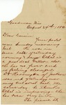 Letter, E. M. Pickens to Maria Ames, August 24, 1886 by E. M. Pickens