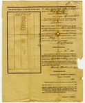 Receipt for cotton sold to CSA