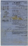 Receipt for cotton sold to CSA