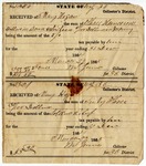Receipt for taxes paid by Mary Hogan