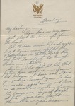 Letter, Major Rollin S. Armstrong to His Wife, Rebecca Armstrong, July 16, 1943