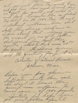 Letter, Major Rollin S. Armstrong, to His Wife, Rebecca Armstrong, July 19, 1943 (Partial Letter)