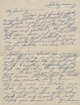 Letter, Major Rollin S. Armstrong to His Wife, Rebecca Armstrong, July 31, 1943 by Rollin S. Armstrong