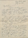 Letter, Major Rollin S. Armstrong, to His Wife, Rebecca Armstrong, July 23, 1943 by Rollin S. Armstrong