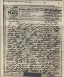 V-Mail (Victory Mail) Letter, Major Rollin S. Armstrong to His Wife, Rebecca Armstrong, September 22, 1943