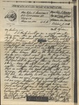 V-Mail (Victory Mail) Letter, Major Rollin S. Armstrong to His Wife, Rebecca Armstrong, October 3, 1943 by Rollin S. Armstrong