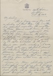 Letter, Major Rollin S. Armstrong to His Wife, Rebecca Armstrong, October 10, 1943