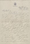 Letter, Major Rollin S. Armstrong to His Wife, Rebecca Armstrong, November 3, 1943