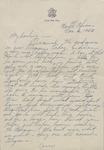 Letter, Major Rollin S. Armstrong to His Wife, Rebecca Armstrong, November 5, 1943