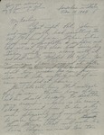 Letter, Major Rollin S. Armstrong to His Wife, Rebecca Armstrong, November 13, 1943 by Rollin S. Armstrong