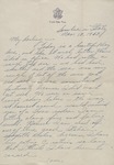 Letter, Major Rollin S. Armstrong to His Wife, Rebecca Armstrong, November 13, 1943