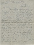 Letter, Major Rollin S. Armstrong to His Wife, Rebecca Armstrong, November 20, 1943